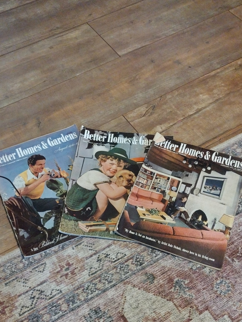 Vintage Better Homes & Gardens Magazine Lot — Colorful Printed Covers